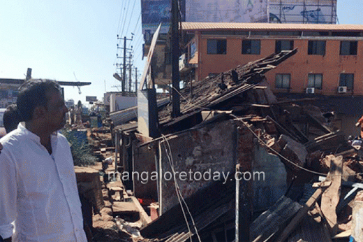 Baikampady shops demolished